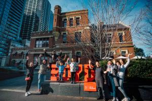 Boyd Centre with people