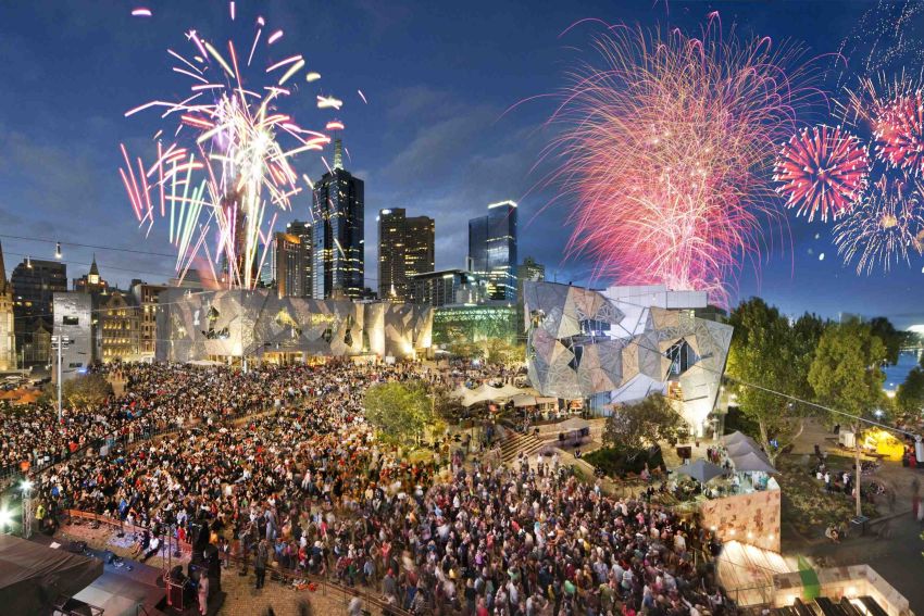 A Melbourne cultural landmark, Federation Square