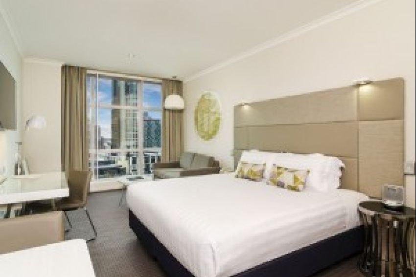 Interior of standard room, Clarion Suites, Melbourne