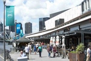 Festival time on South Wharf